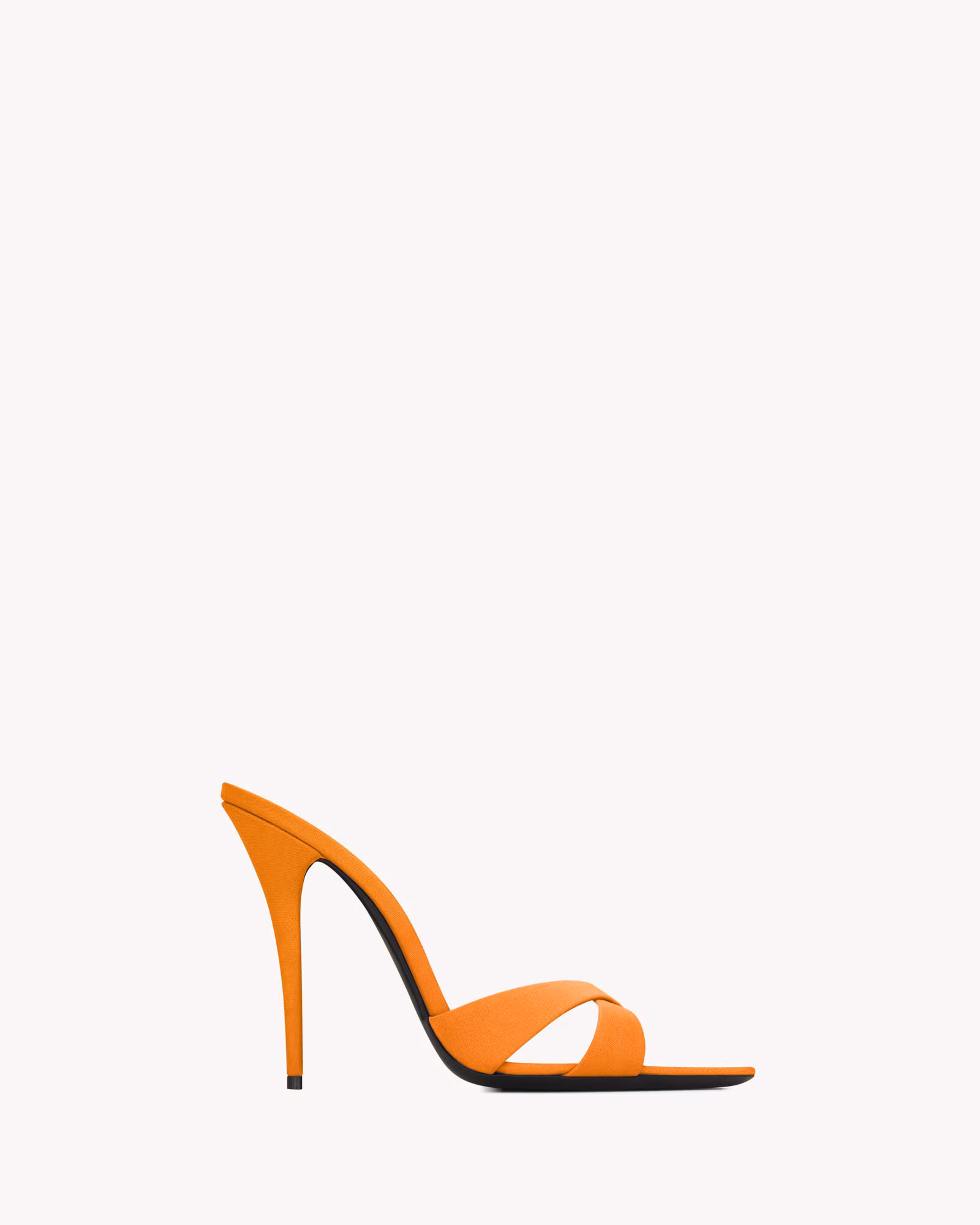 Saint Laurent Kirat Sandals in Satin Crepe