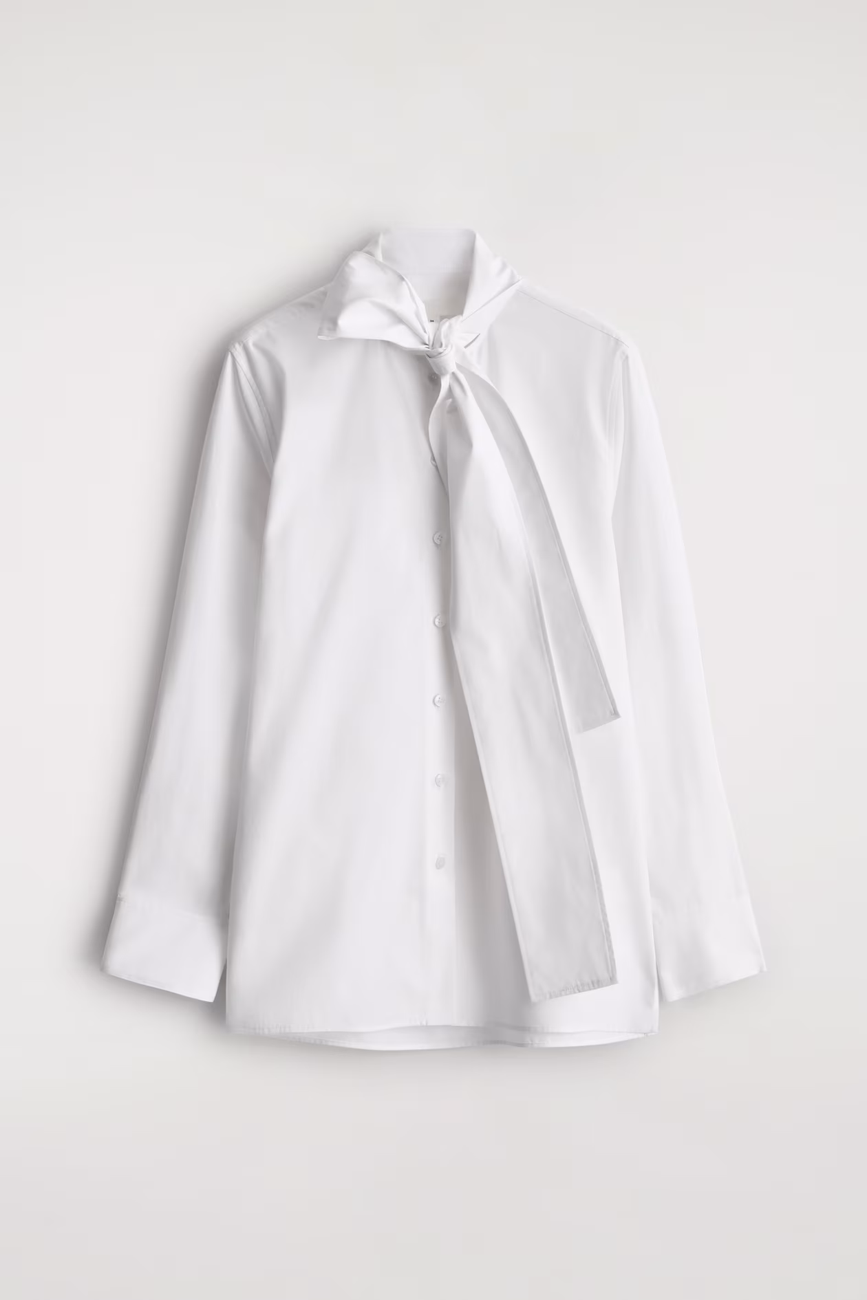 COS Bow-Detail Cotton Blouse
