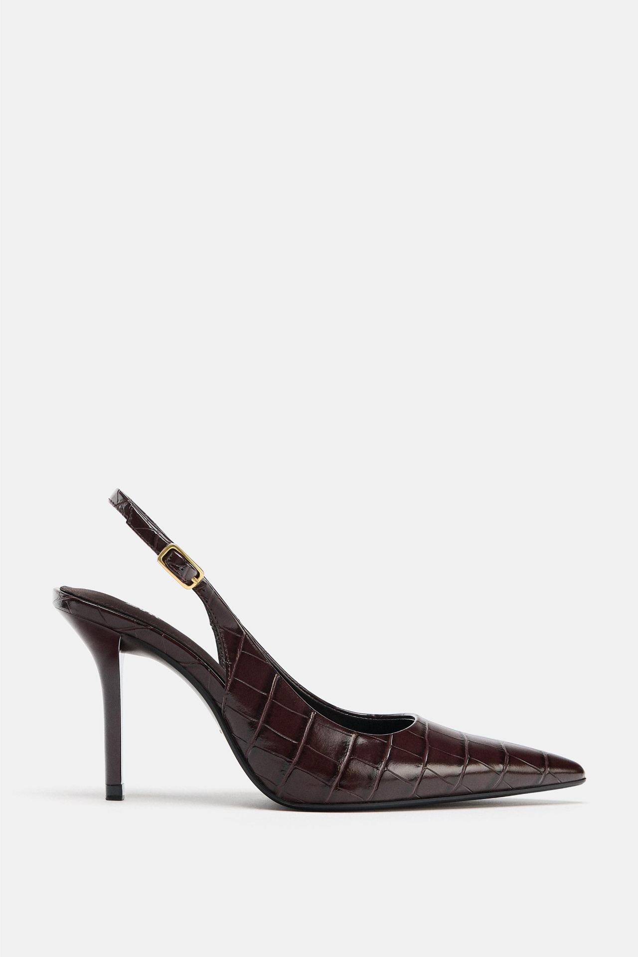 Zara Embossed Slingback Shoes