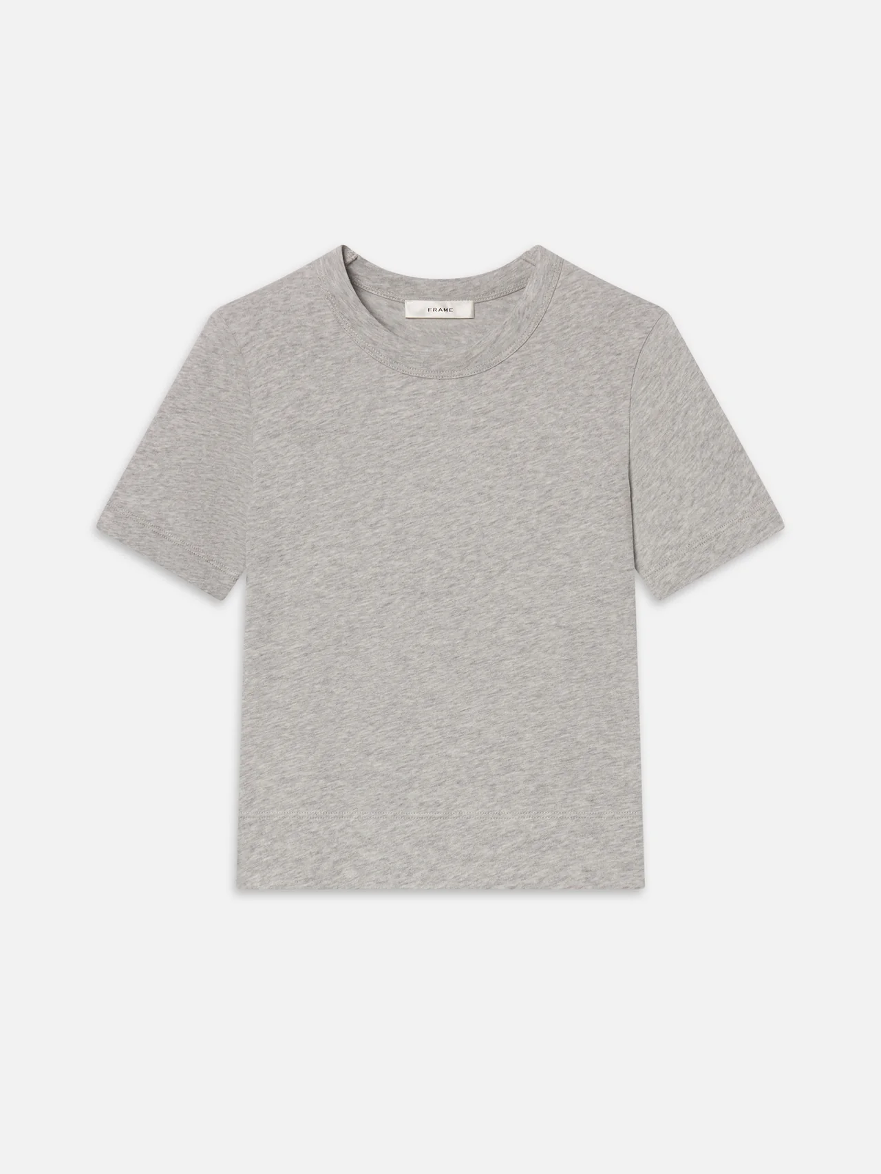 FRAME The Heather Boxy Tee, Heather Grey